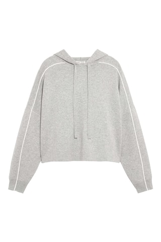 Sweat à capuche - Gris clair chiné