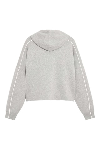 Sweat à capuche - Gris clair chiné