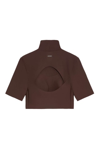 Crop top - Marron foncé
