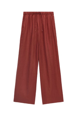 Pantalon en lin - Marron