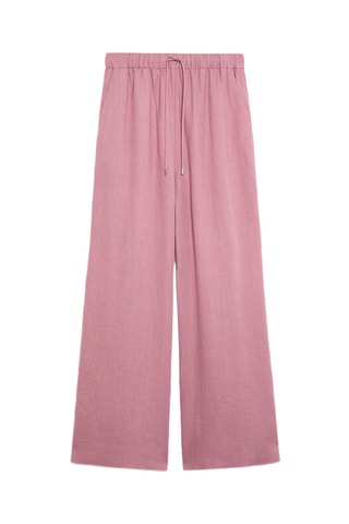 Pantalon en lin - Rose
