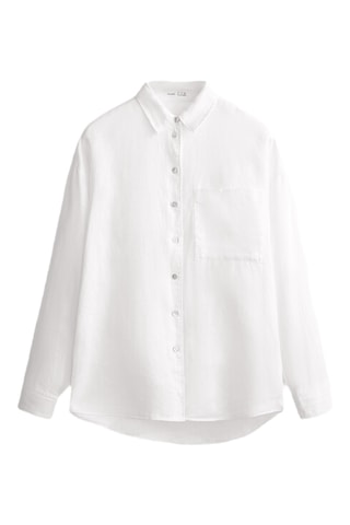 Chemisier en lin - Blanc