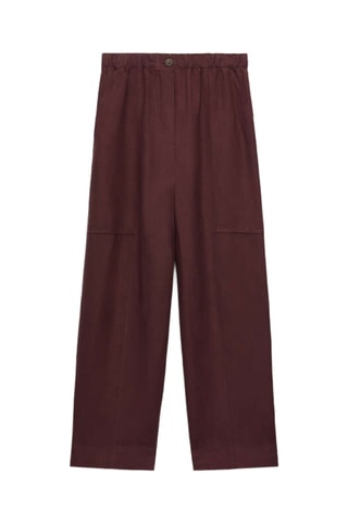 Pantalon en lin - Marron