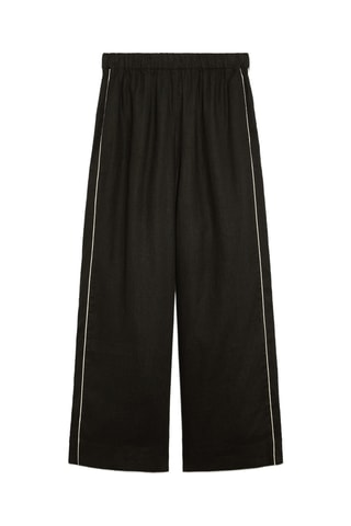 Pantalon en lin - Noir