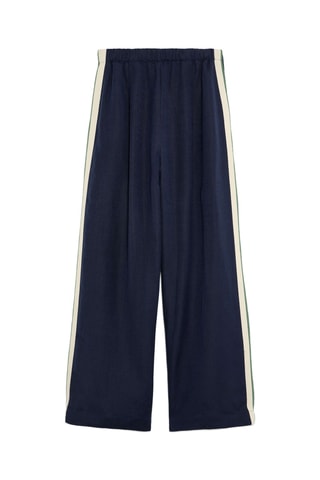Pantalon en lin - Bleu marine