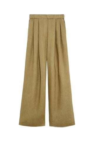 Pantalon en lin - Kaki