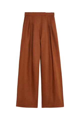Pantalon en lin - Marron