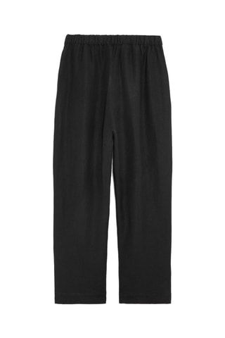 Pantalon en lin - Noir