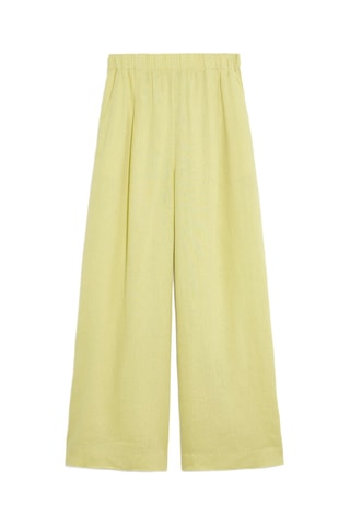 Pantalon en lin - Vert citron