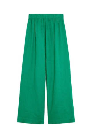 Pantalon en lin - Vert émeraude