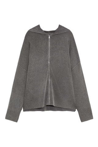 Gilet à capuche - Anthracite chiné