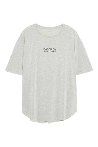 T-shirt - Gris clair chiné