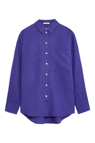 Chemisier en lin - Violet