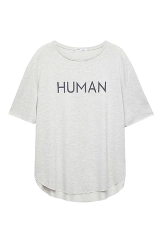 T-shirt - Gris clair chiné