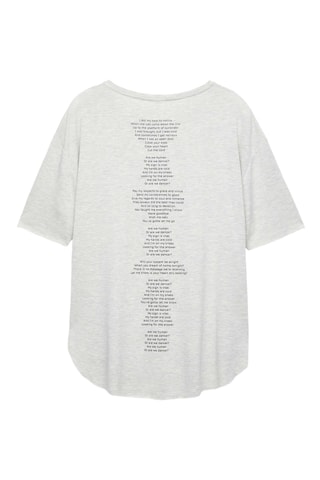 T-shirt - Gris clair chiné