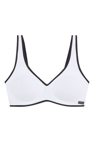 Soutien-gorge - Blanc et bleu nuit