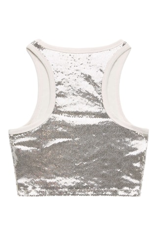 Crop top - Argenté