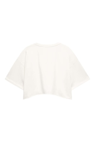 T-shirt cropped - Blanc