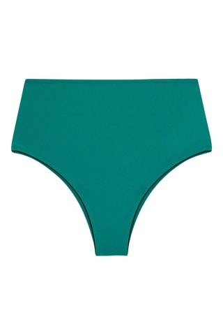 Bas de maillot taille haute - Turquoise