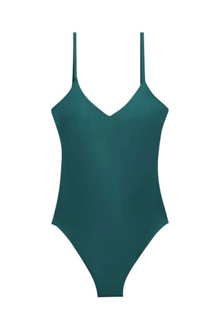 Maillot 1 pièce - Vert foncé
