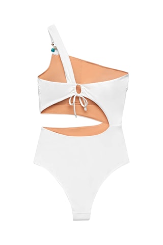 Trikini asymétrique - Blanc