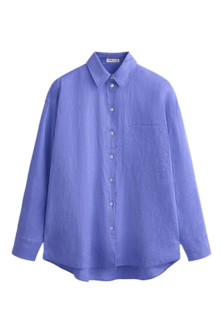 Chemisier en lin - Mauve