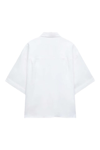Chemisier en lin - Blanc