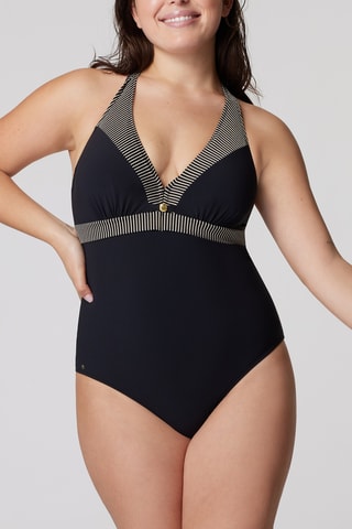 Maillot 1 pièce Claromelo - Noir et blanc - Bestform