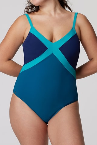 Maillot 1 pièce Ipanema - Bleu marine et bleu - Bestform