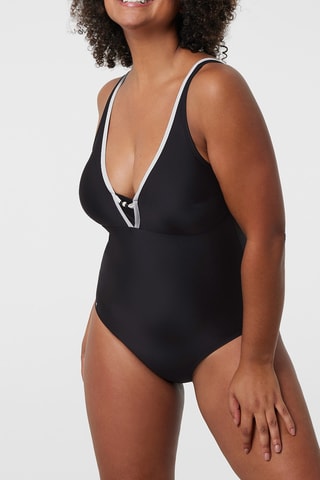 Maillot 1 pièce Copacabana - Noir et gris clair - Bestform