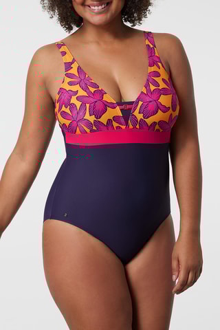 Maillot 1 pièce Maragogi - Orange et fuchsia - Bestform