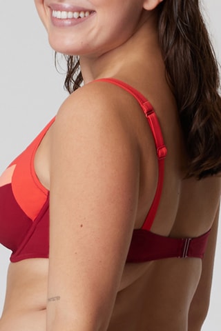 Haut de maillot Ipanema - Orange et bordeaux - Bestform