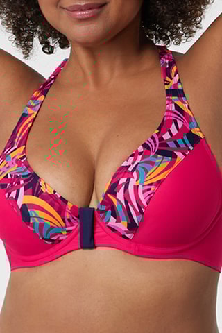 Haut de maillot Pitinga - Fuchsia et orange - Bestform