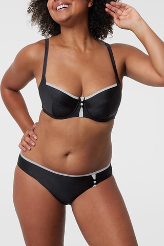 Haut de maillot Copacabana - Noir et gris clair - Bestform