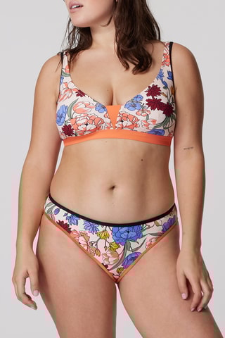 Haut de maillot Isla Passion - Saumon et blanc - Bestform