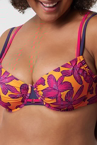 Haut de maillot Maragogi - Orange et fuchsia - Bestform