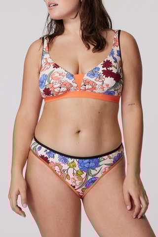 Bas de maillot Isla Passion - Saumon et blanc - Bestform
