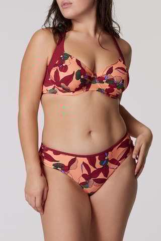 Bas de maillot Léao - Saumon et bordeaux - Bestform
