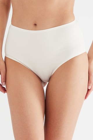 Shorty taille haute Just One Micro - Beige