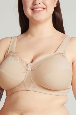 Soutien-gorge Soft Cups - Beige et blanc