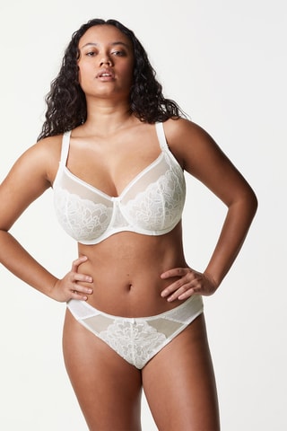 Culotte Capri - Beige et blanc
