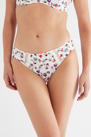 Culotte Palma - Beige et blanc