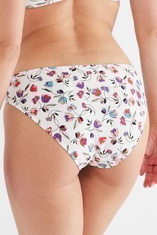 Culotte Palma - Beige et blanc