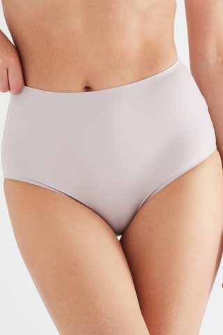 Shorty taille haute Just One Micro - Beige