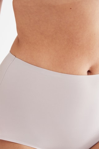 Shorty taille haute Just One Micro - Beige