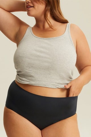 Shorty taille haute Just One Micro - Noir