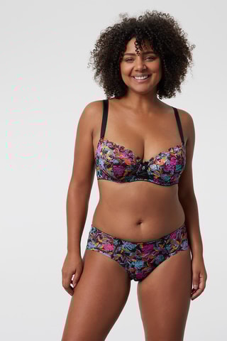 Shorty Luccia Swing - Noir et fuchsia - Bestform