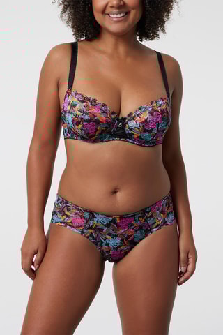 Shorty Luccia Swing - Noir et fuchsia - Bestform