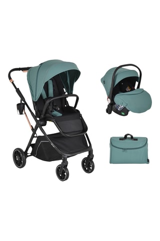 Carrinho de bebé duo - Verde - Desde o nascimento - Até 22 kg