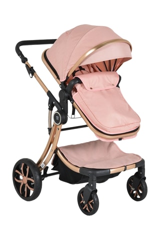 Carrinho de bebé trio e saco de acessórios - Rosa - A partir dos 6 meses - Até 15 kg